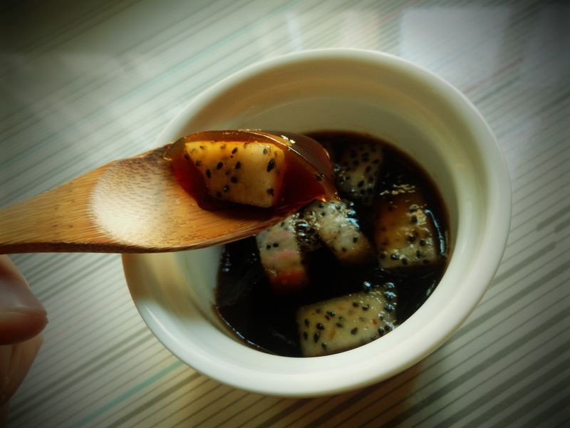 火龍果茶凍