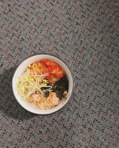 鮭魚泡菜拌飯