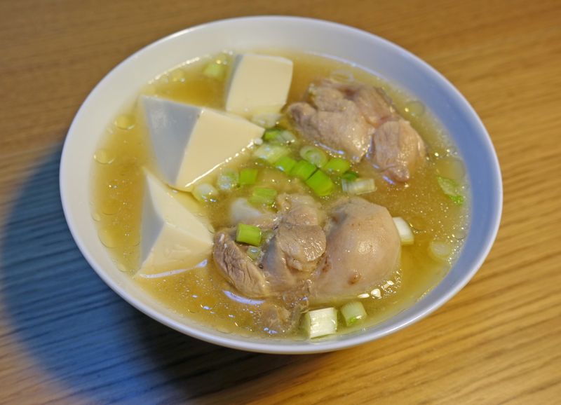味噌豆腐雞湯