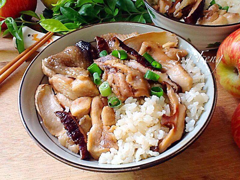 香菇麻油雞飯(電鍋版)