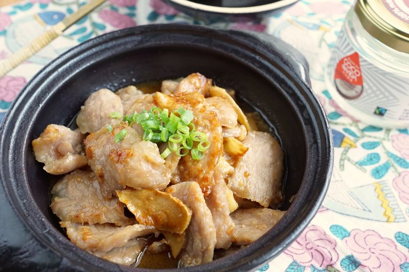 椰子油薑炒鹽麴松阪豬~簡單煮又夠味!