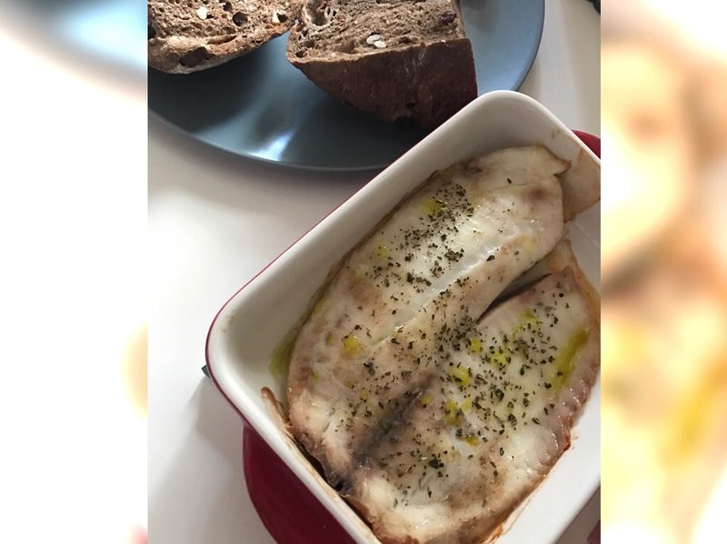 輕食-義式烤蘑菇鯛魚