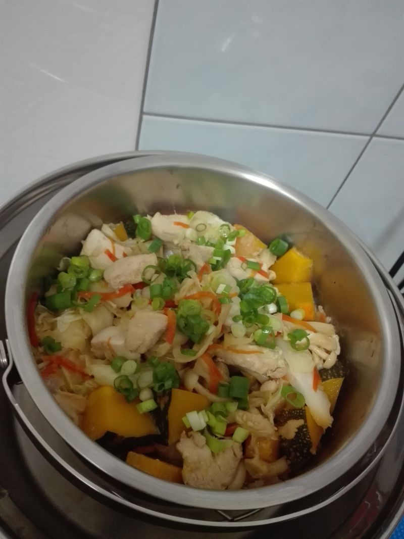 南瓜雞肉菇菇飯