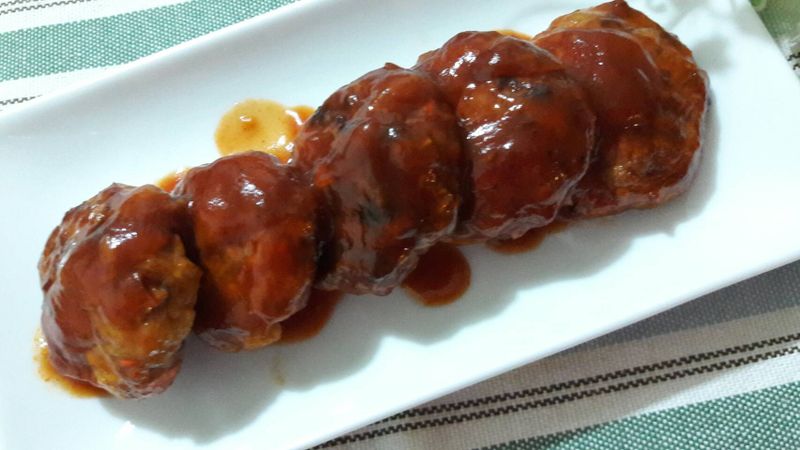 茄汁蔬菜豆腐烤肉餅