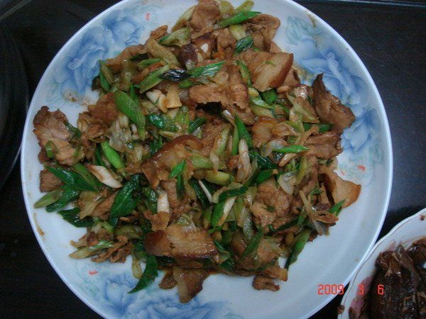 蒜炒鹹豬肉
