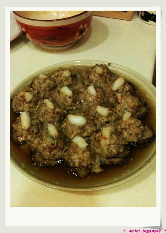 香菇鑲肉蟹肉塔