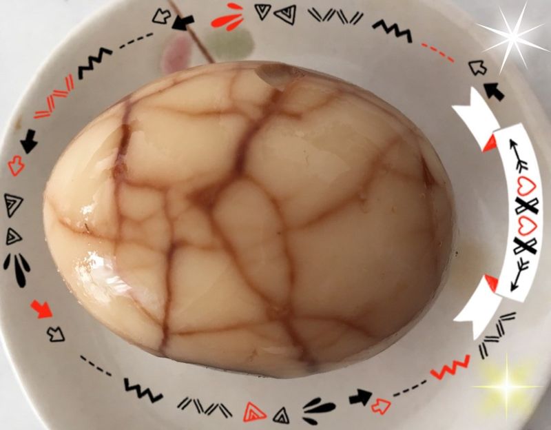 茶葉蛋 (台湾の名物ー茶卵)