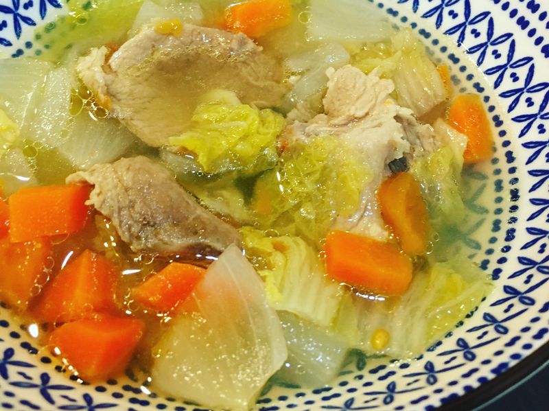 蔬菜肉片湯