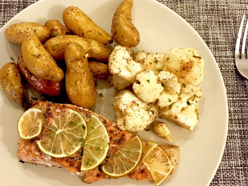 香檸烤鮭魚《烤箱料理》