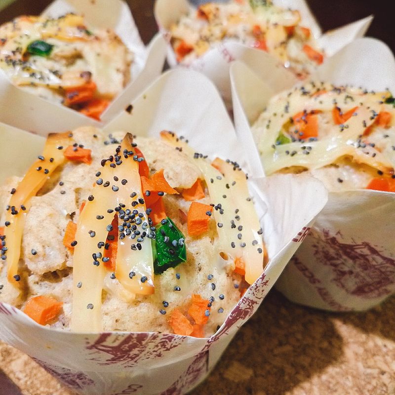 芝士雜菜鬆餅
