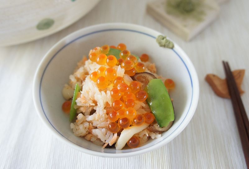 鮭魚鮮菇炊飯