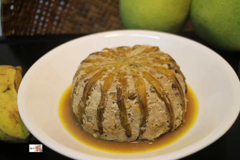 金針花蒸肉餅