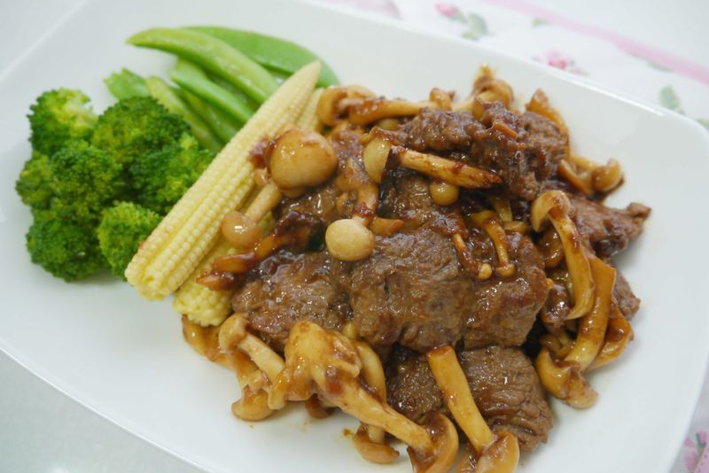 薑燒菇菇豬肉