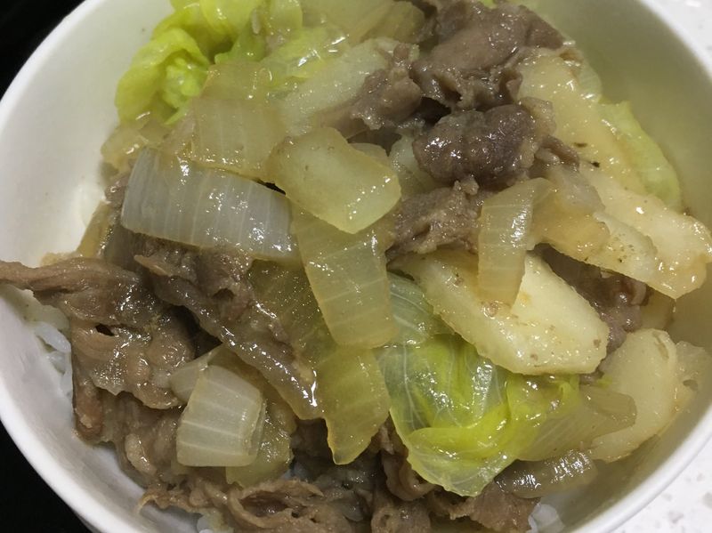 薑汁牛丼