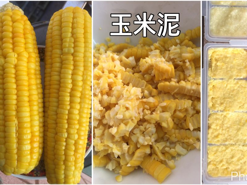 玉米泥（寶寶副食品六個月冰磚）