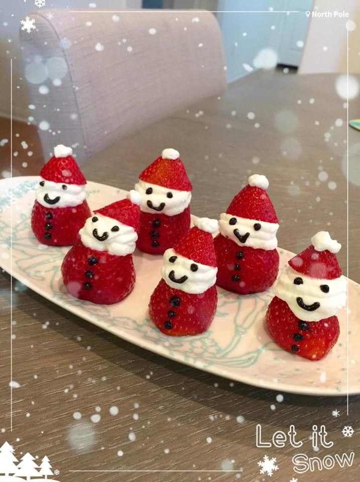 聖誕節-應景草莓鮮奶油聖誕雪人