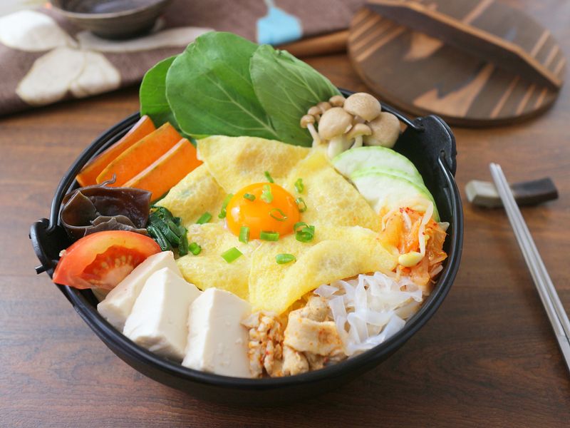 月見泡菜豆腐鍋 小七食堂