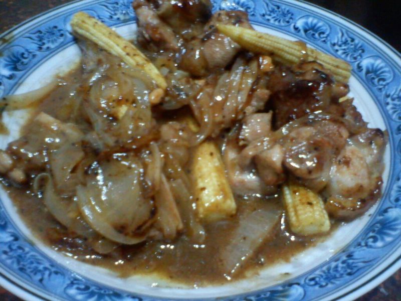 黑胡椒雞肉