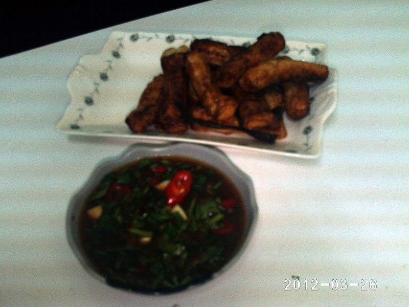 椒麻花枝餃