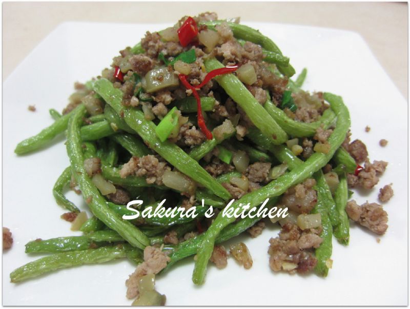 ♥我的手作料理♥乾煸四季豆