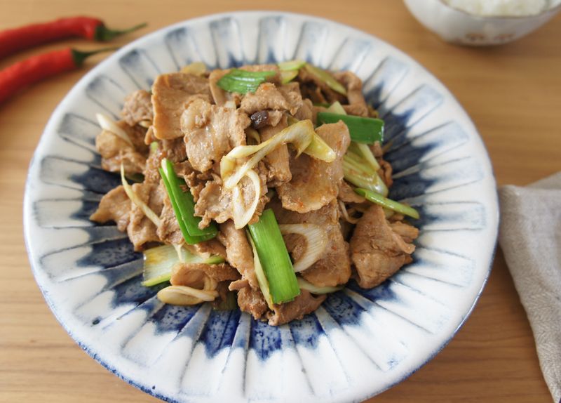 豆瓣青蒜肉片