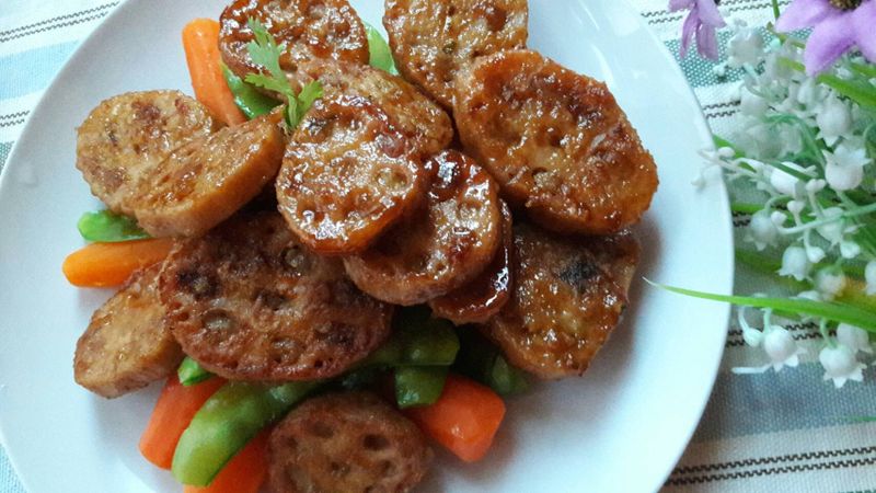 照燒迷你蓮藕鑲肉