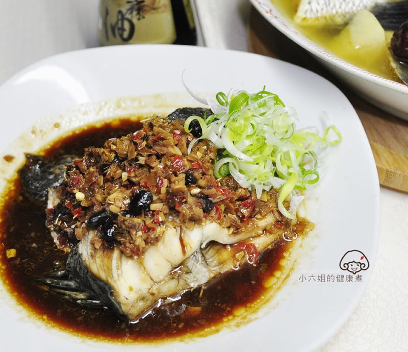 豆豉蒸鱸魚【福壽純芝麻油玩料理】
