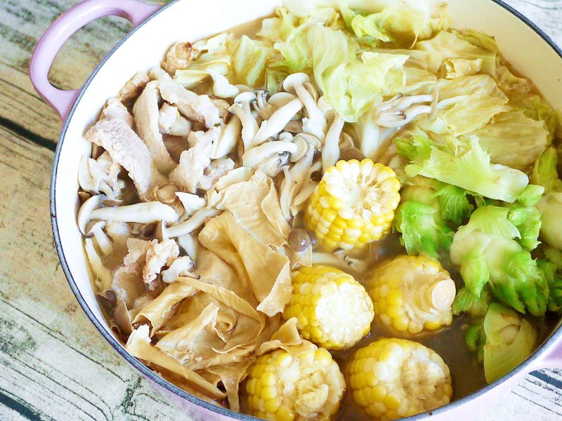 麻油松阪豬鍋