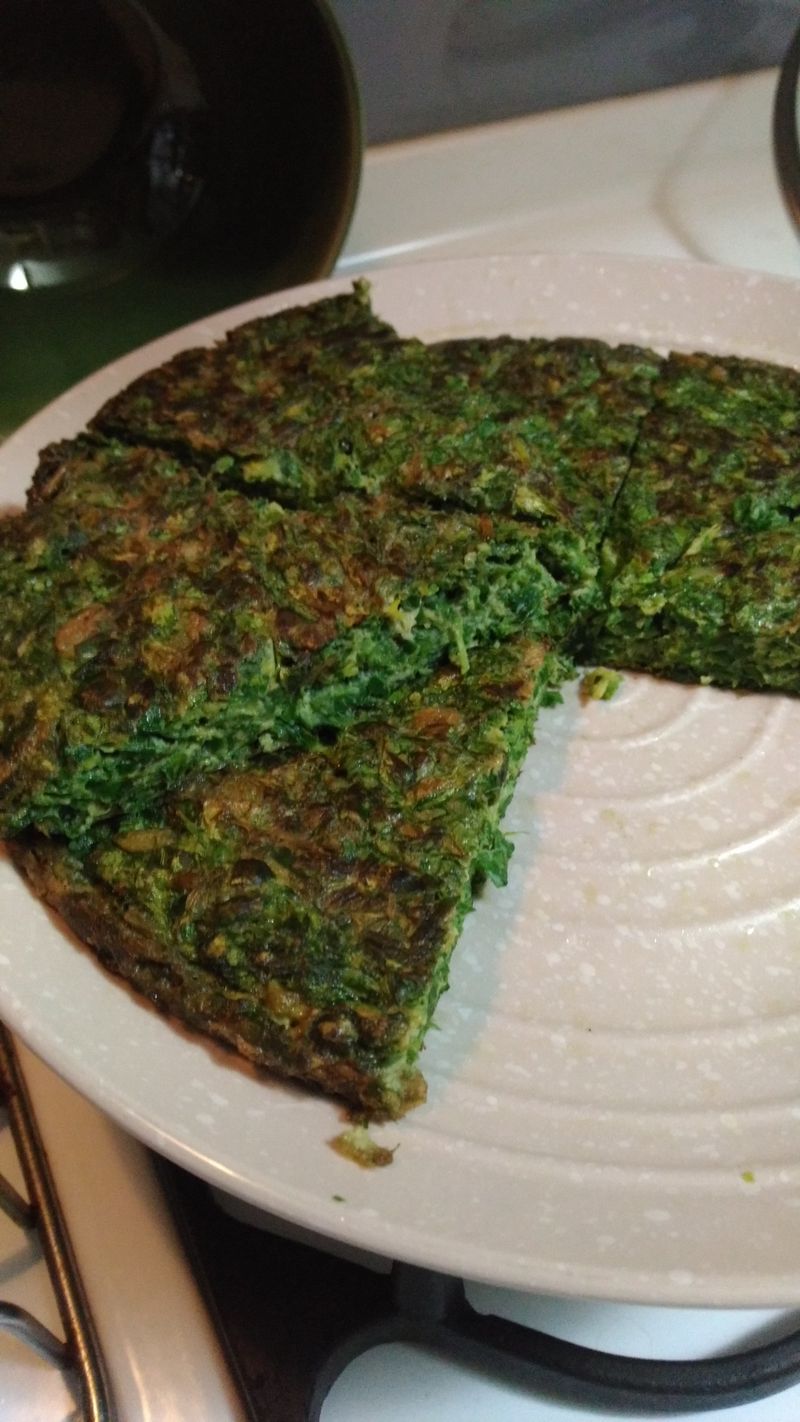 芹菜葉煎蛋