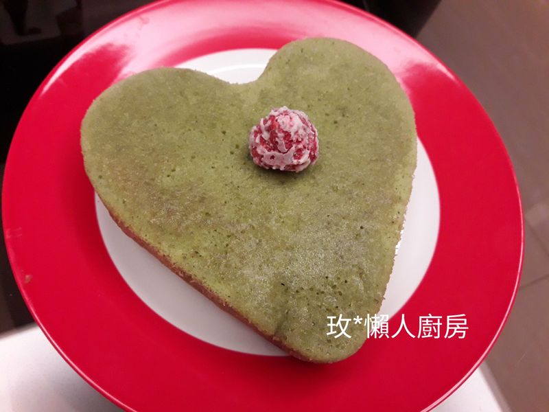 【烤箱X懶人】辻利宇治抹茶愛心蛋糕