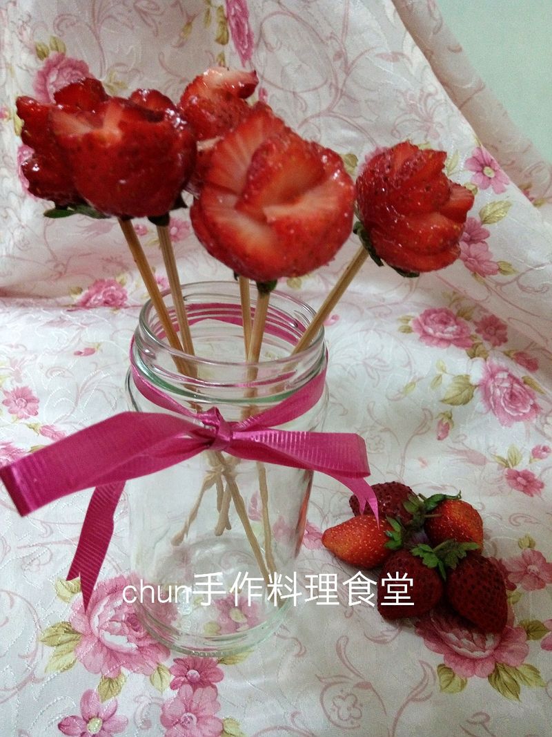 草莓玫瑰花
