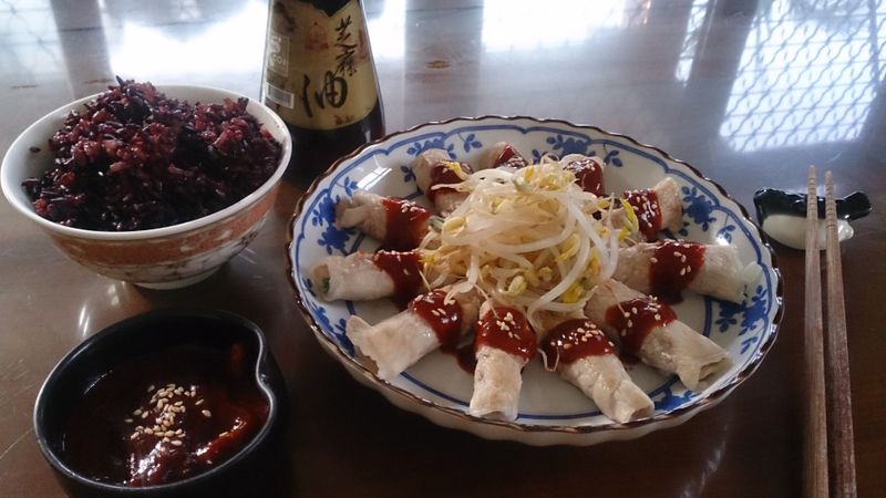 煎香蔥豬肉佐韓式醬【福壽純芝麻油玩料理】