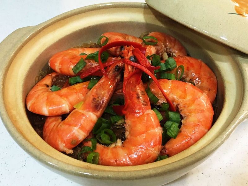 鮮蝦粉絲煲