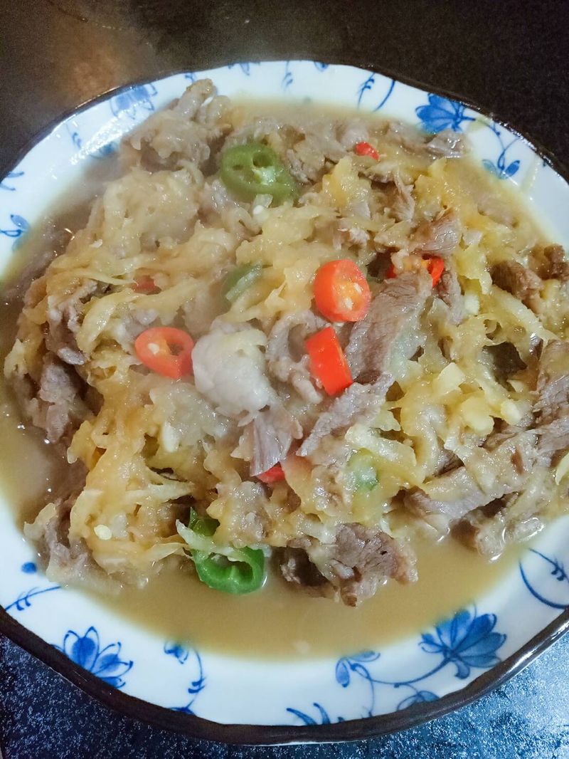 蘿蔔絲炒牛肉