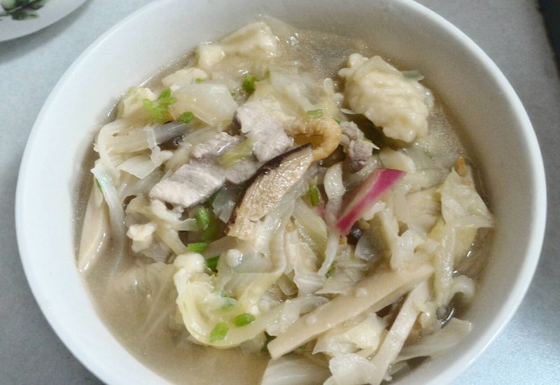 有肉有菜又有飽足~麵疙瘩