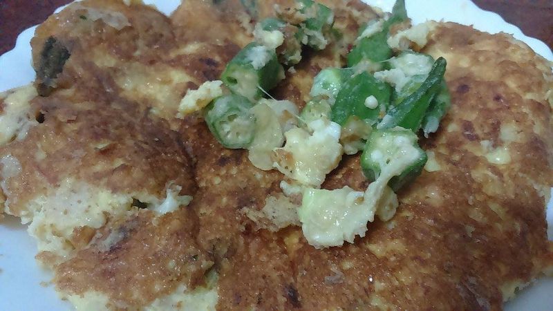 海味秋葵烘蛋