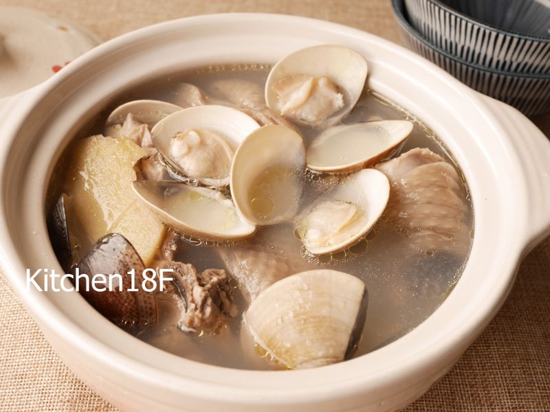蛤蜊雞湯_電鍋料理 零廚藝