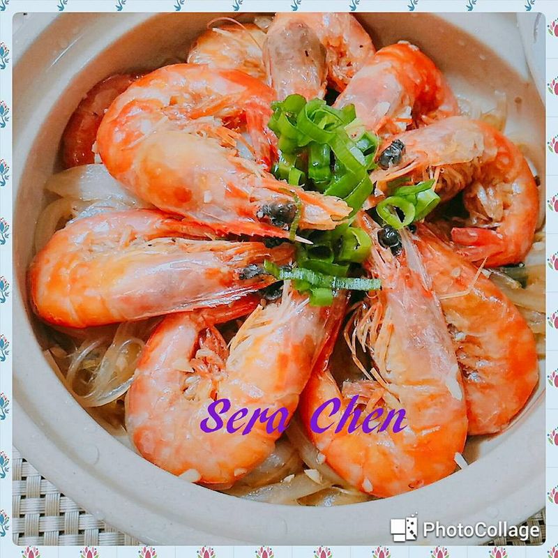 鮮蝦粉絲煲