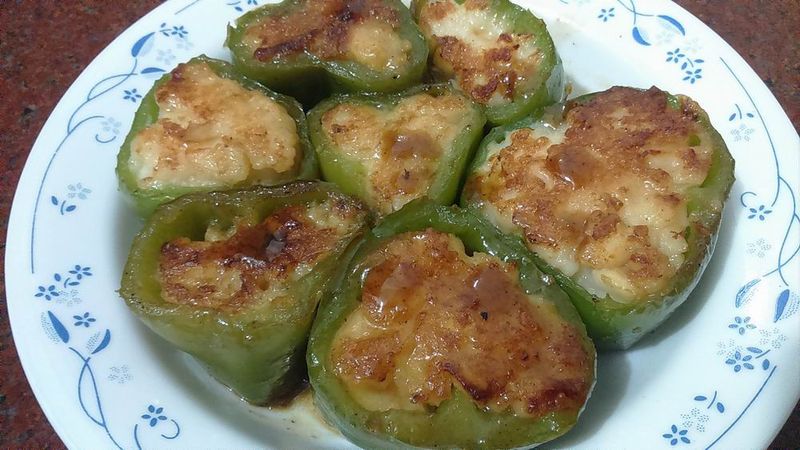 花枝鑲青椒