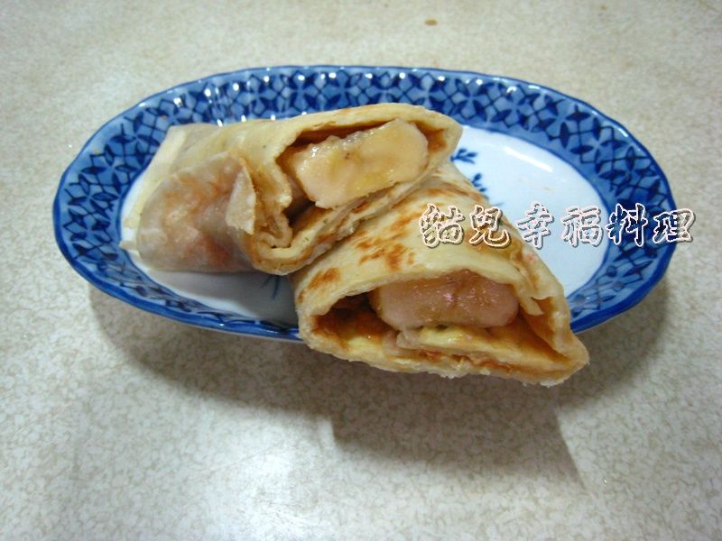 貓兒幸福料理 ♥ 香蕉甜蛋餅
