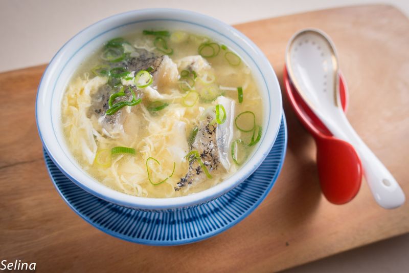 龍膽石斑味增蛋花湯@Selina Wu