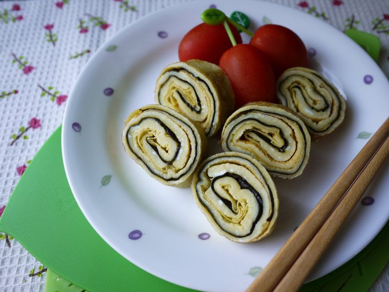【深夜食堂】(變化版)海苔玉子燒