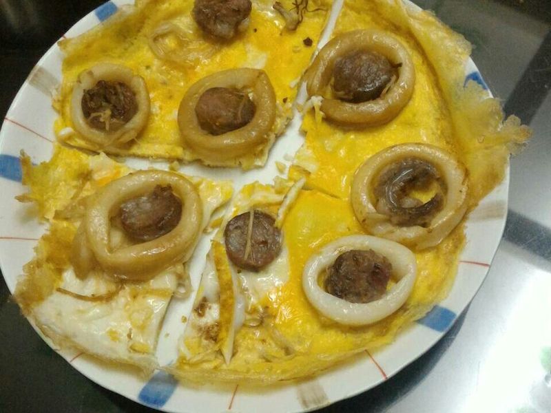 香腸花枝蛋