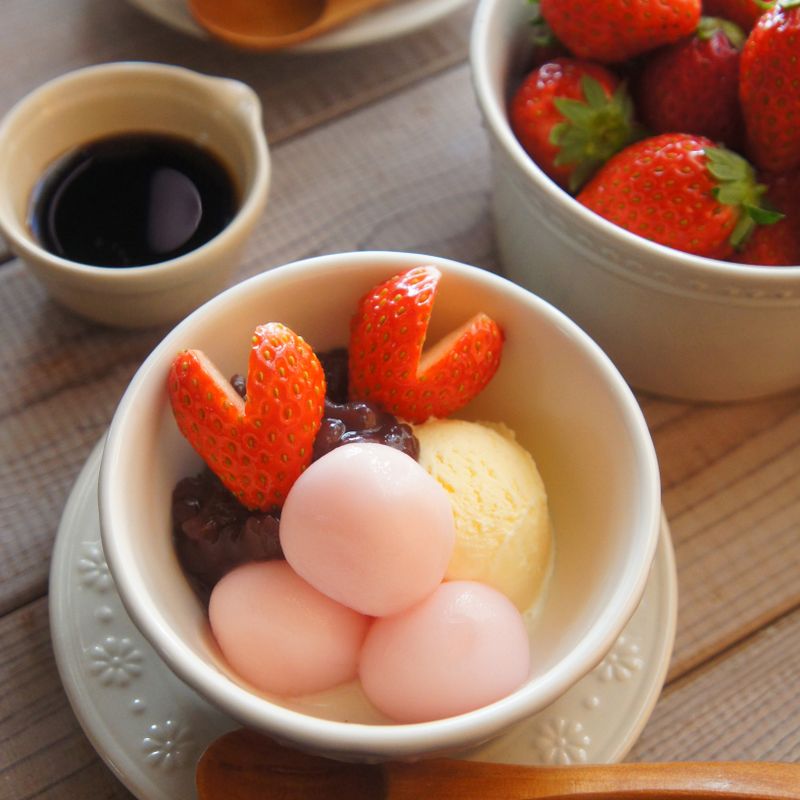 【Tomiz小食堂】草莓蜜紅豆白玉湯圓