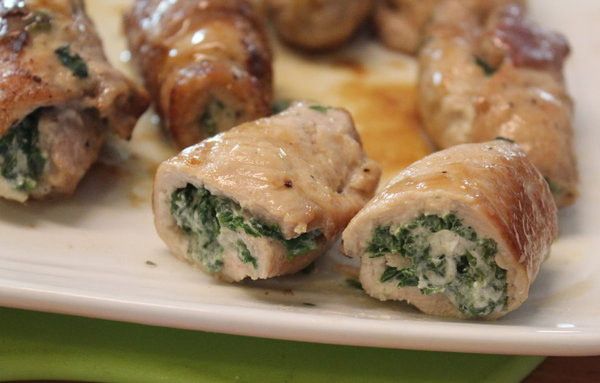 菠菜豬肉捲