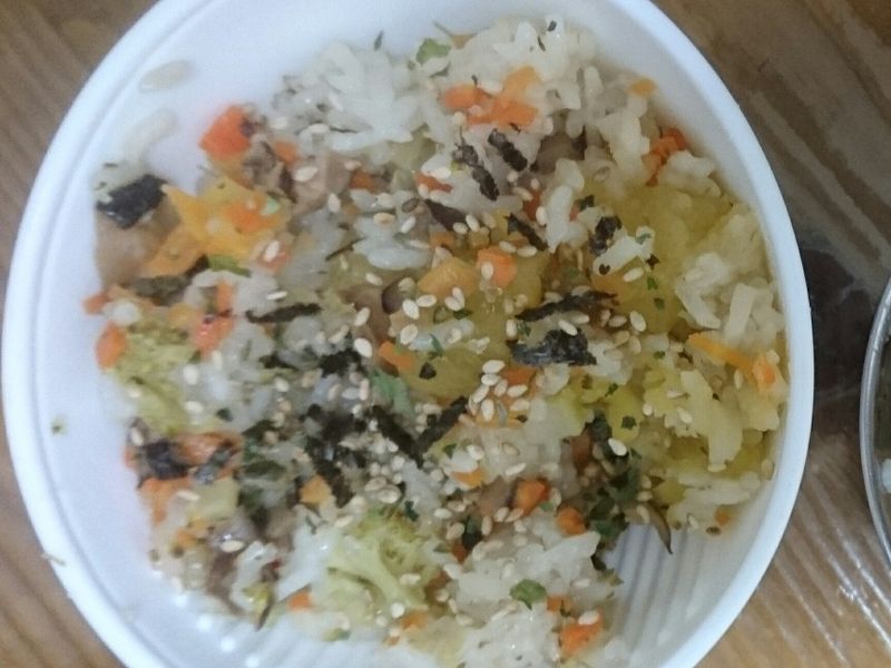 地瓜花菜炊飯