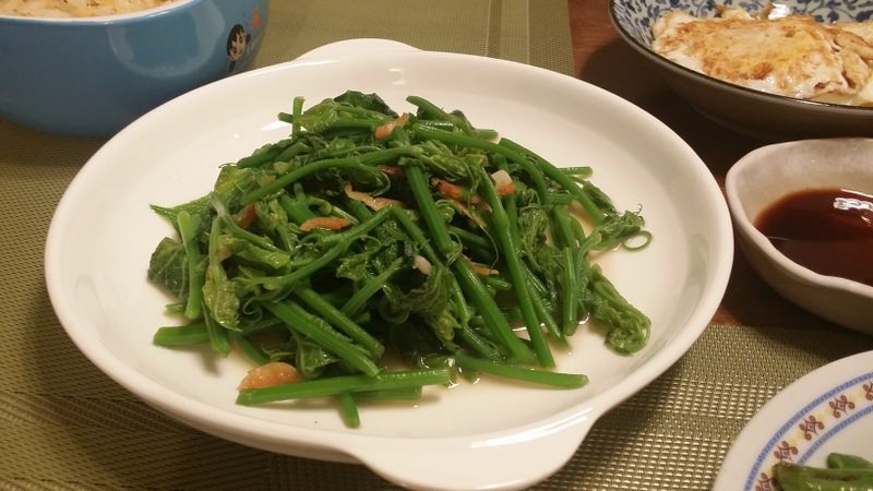 櫻花蝦炒龍鬚菜