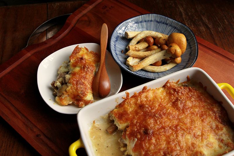豐年農場・滑菇起司焗烤