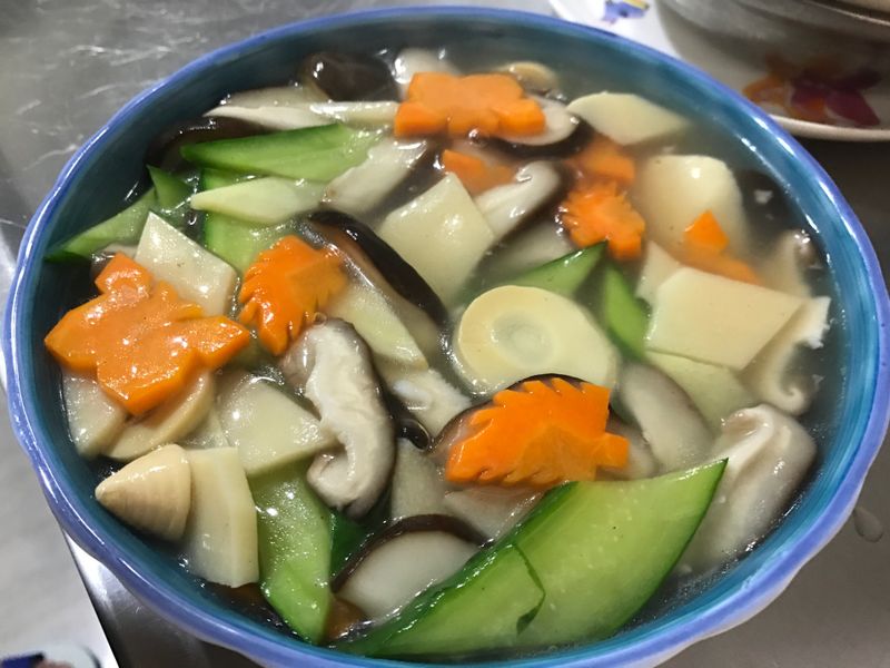 香菇素燴三色