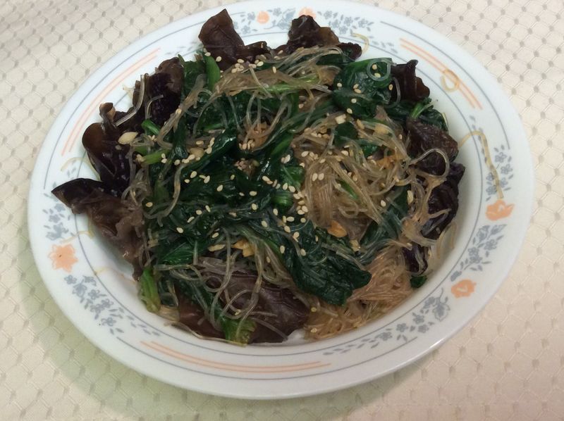 涼拌菠菜粉絲